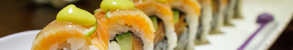 Eating Asian Fusion Sushi at Sushi Cafe restaurant in Little Rock, AR.